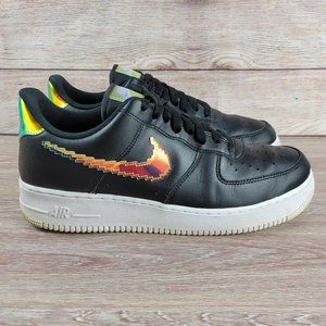 Nike Air Force 1 Low '07 Shoes Iridescent Pixel Swoosh Men's Size 11 Sneakers